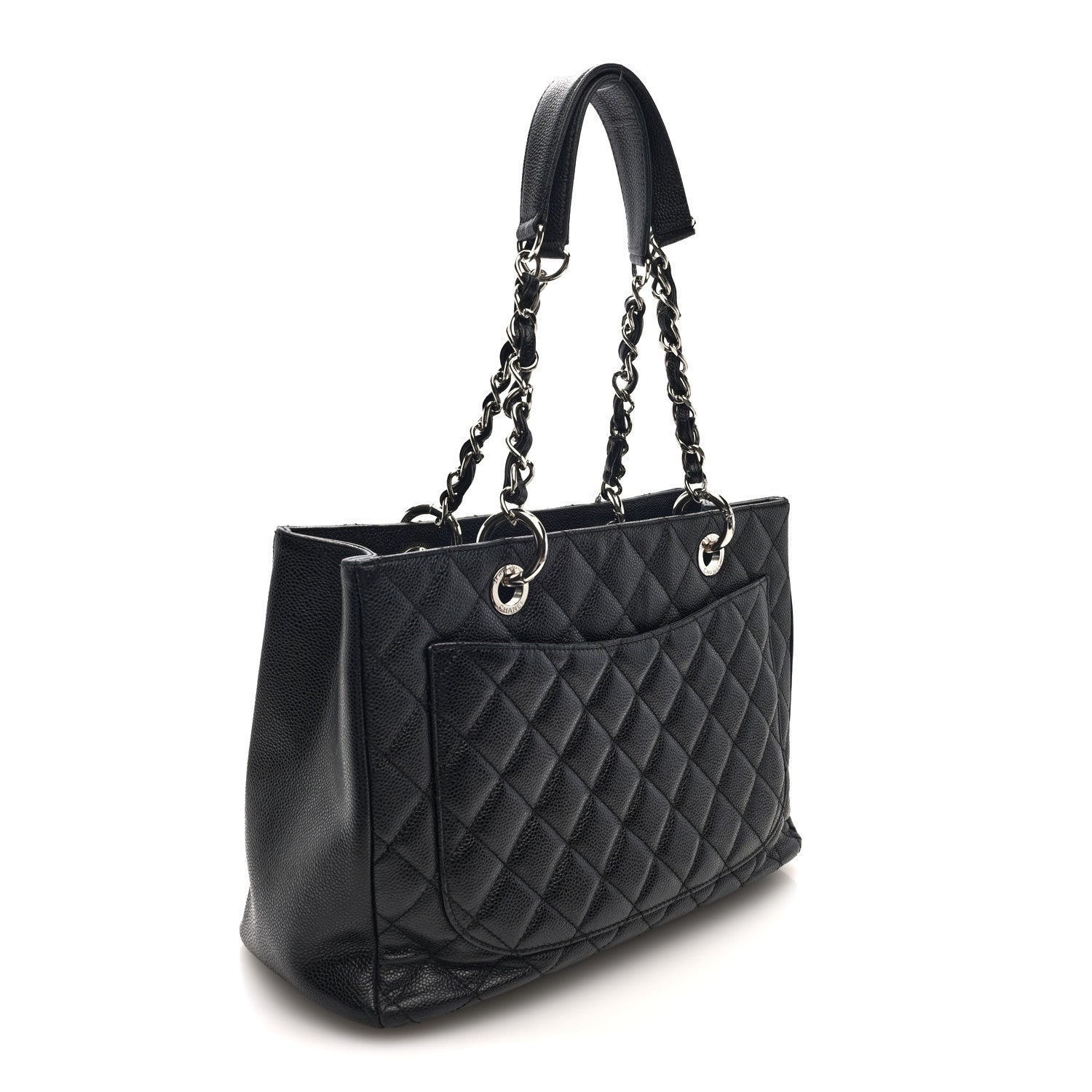 Chanel Caviar Quilted Grand Shopping Tote GST Black