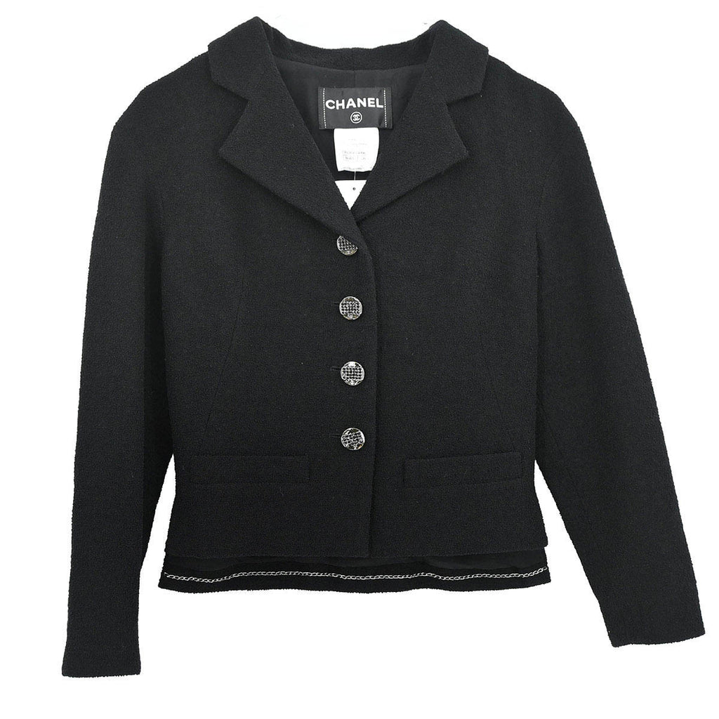 Chanel 2012 Single Breasted Jacket Black #36