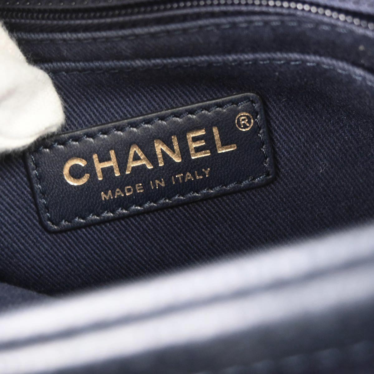 Chanel 2017 Navy Calfskin Neo Executive Mini Tote 2way Shoulder Handbag