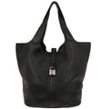 Hermes Black Taurillon Clemence Picotin Lock TGM Handbag