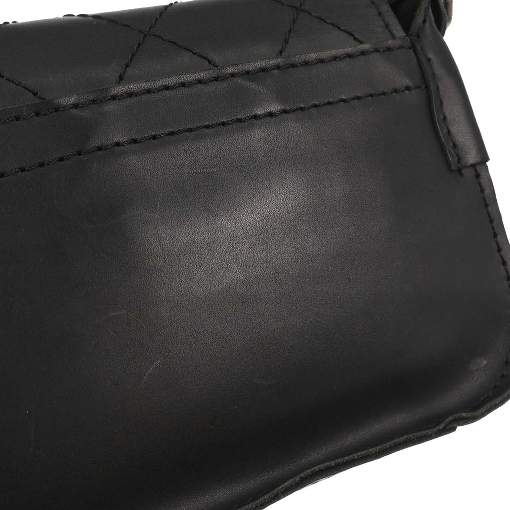 Chanel 2013-2014 Black Calfskin Paris-Edinburgh Highlander Messenger Bag