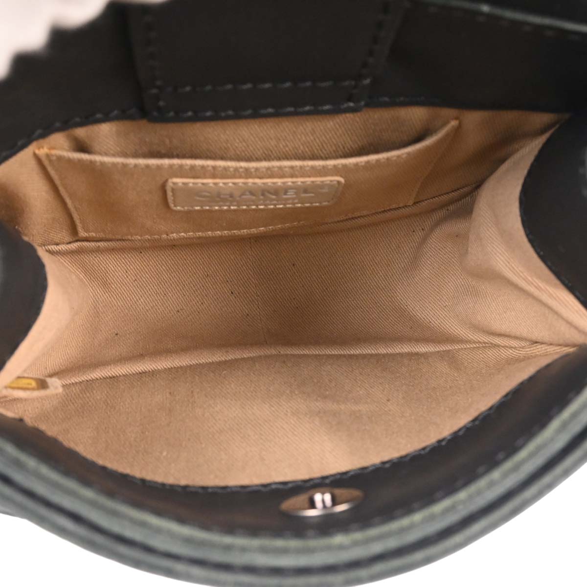 Chanel 2013-2014 Black Calfskin Paris-Edinburgh Highlander Messenger Bag