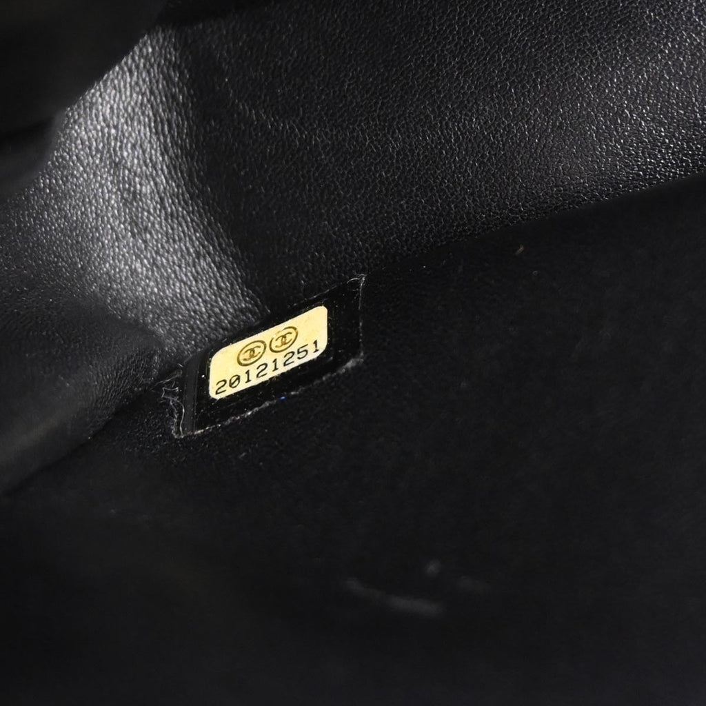 Chanel 2014-2015 Black Wool No.5 Turnlock Full Flap Shoulder Bag