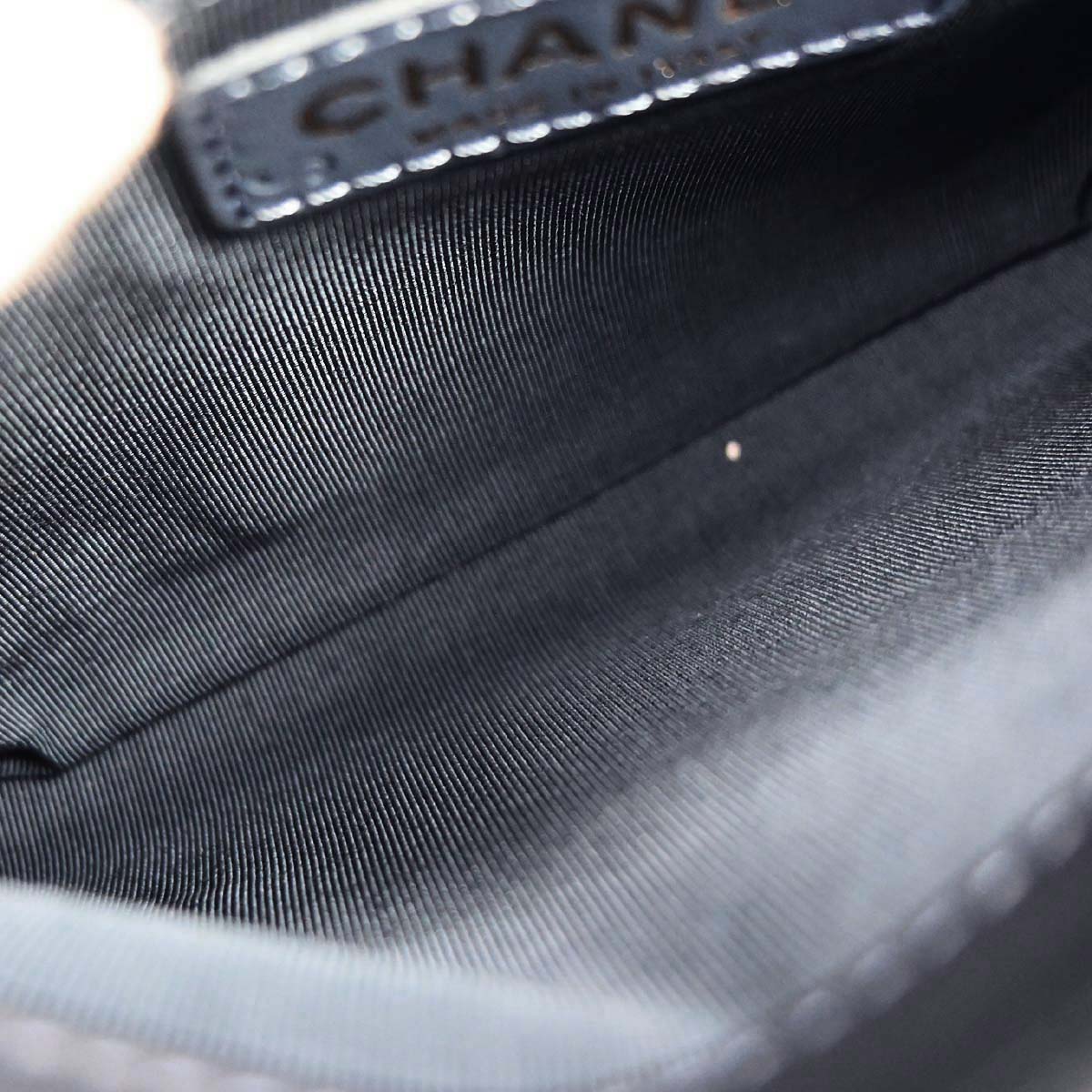 Chanel 2019 Navy Calfskin Top Handle 2way Shoulder Handbag