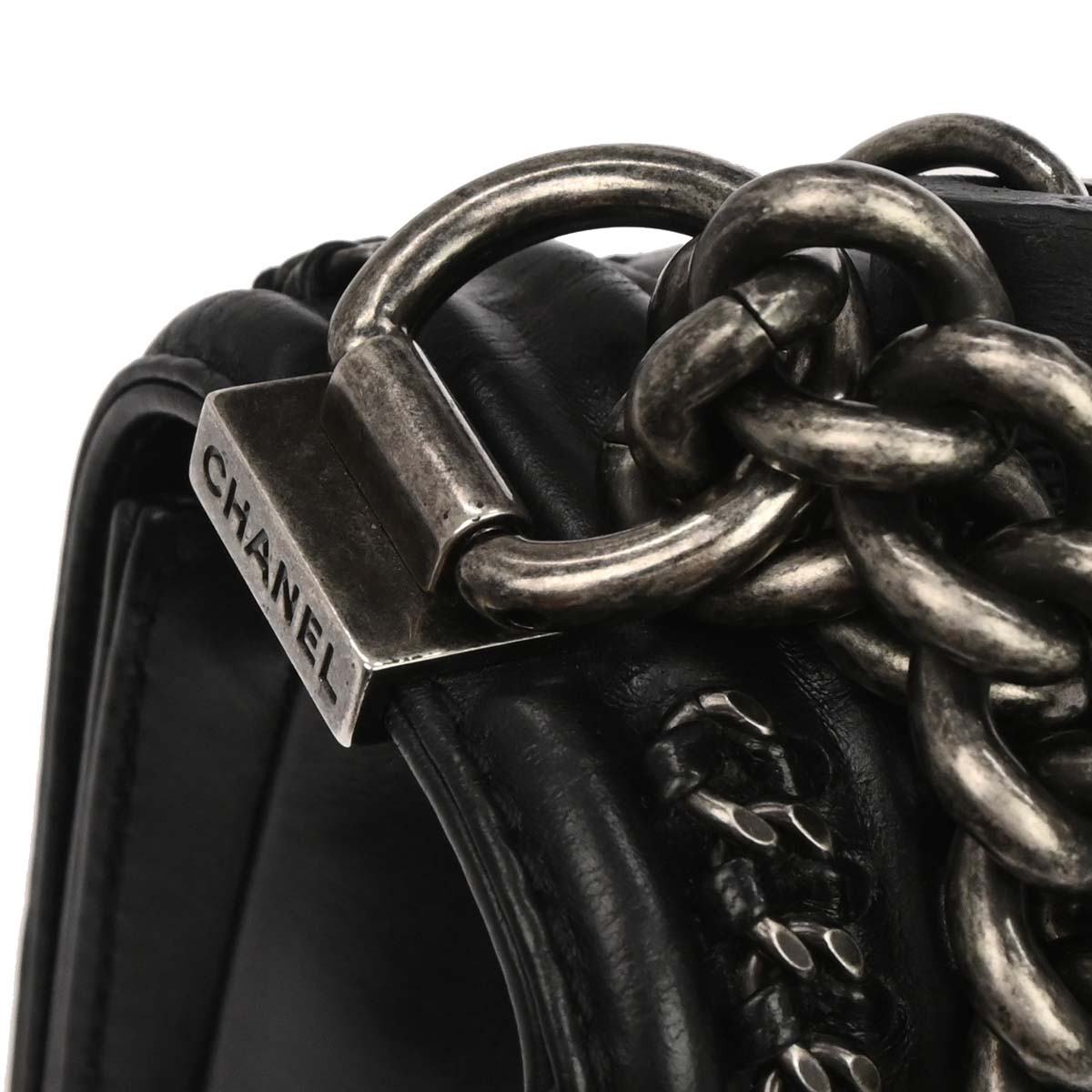 Boy Chanel Black Lambskin Medium 2way Shoulder Handbag