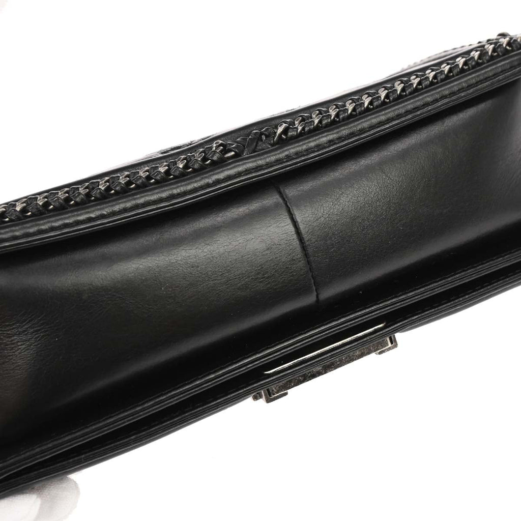 Boy Chanel Black Lambskin Medium 2way Shoulder Handbag