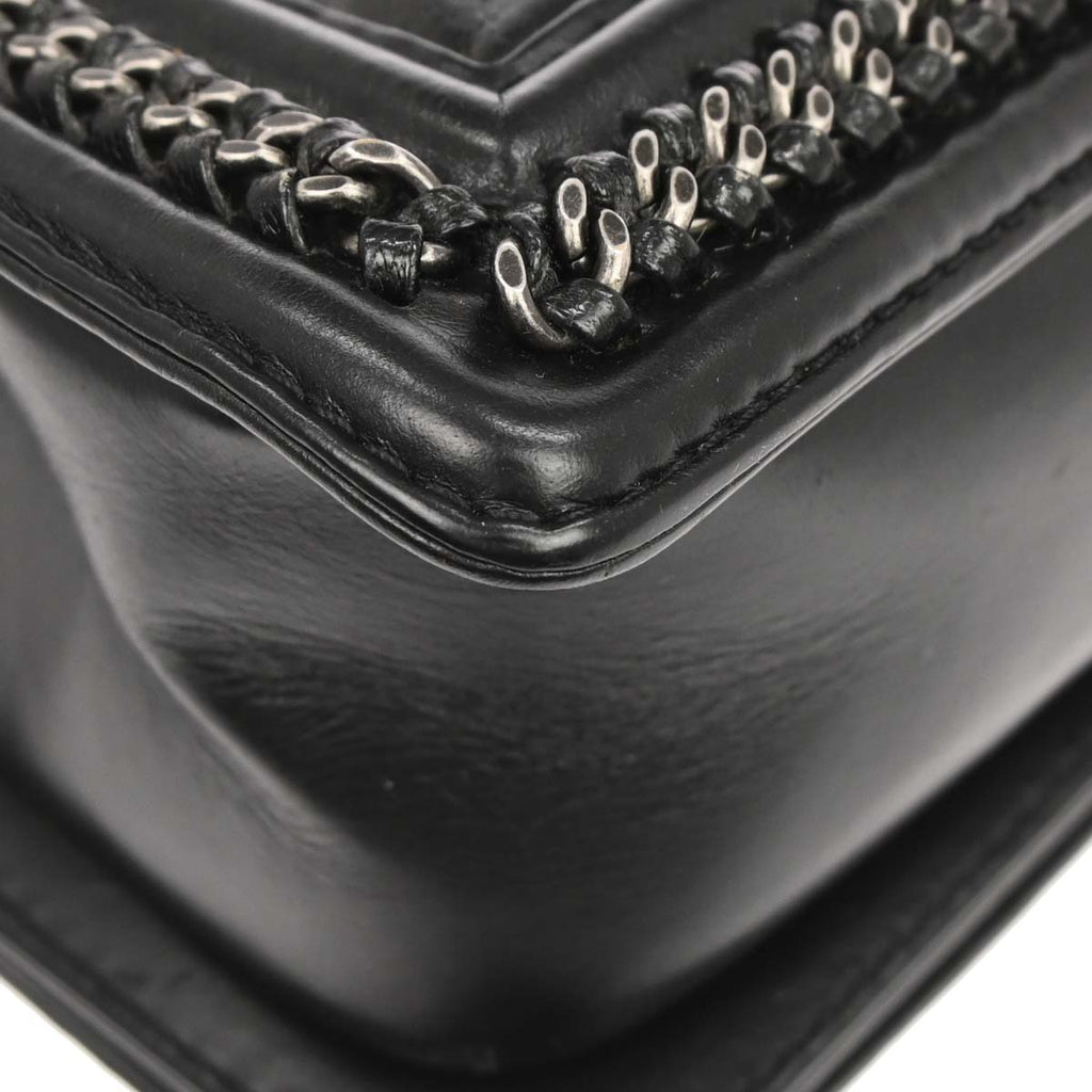 Boy Chanel Black Lambskin Medium 2way Shoulder Handbag