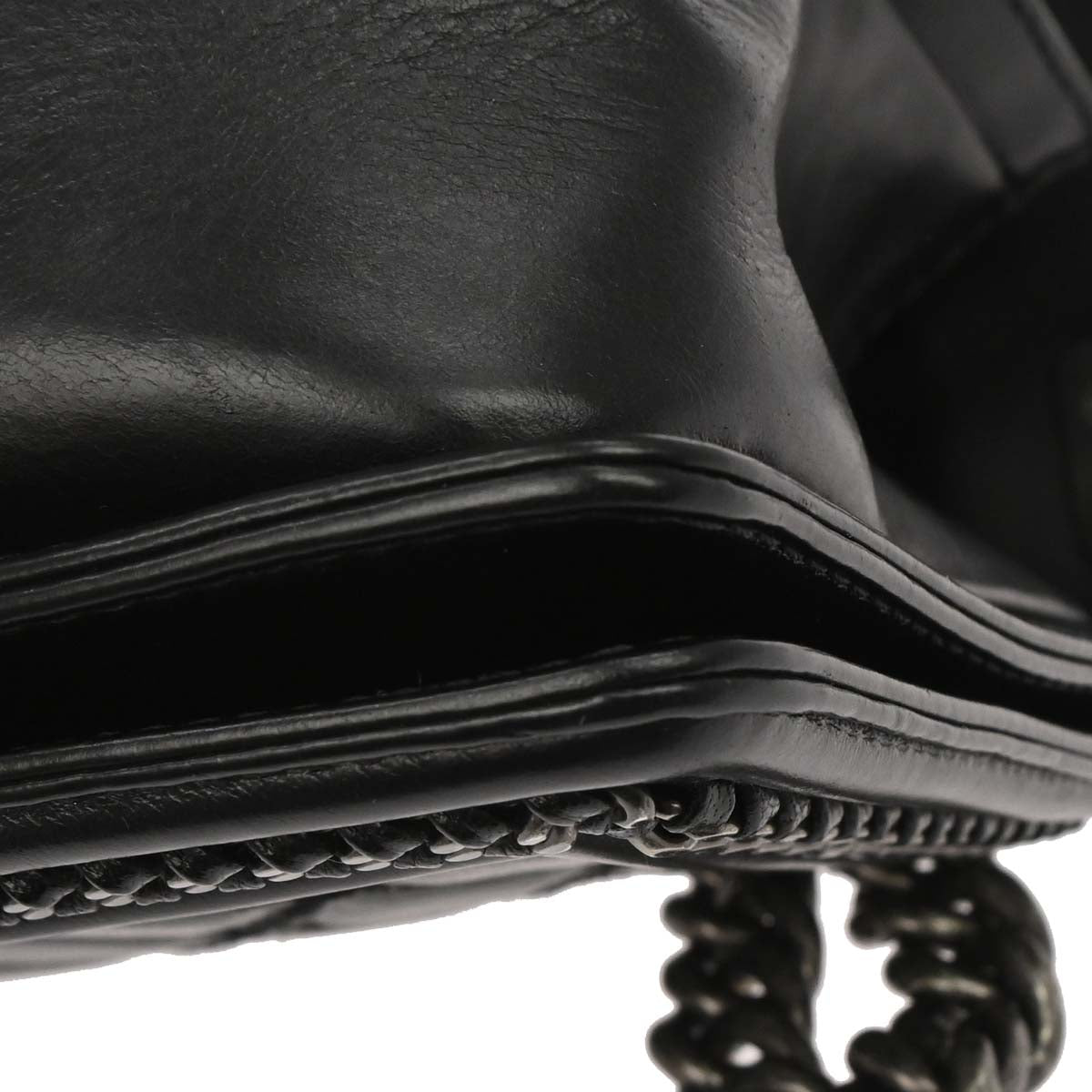Boy Chanel Black Lambskin Medium 2way Shoulder Handbag