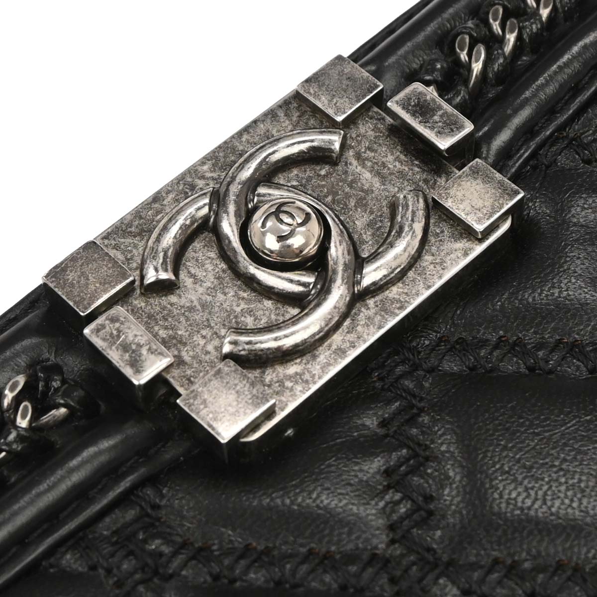 Boy Chanel Black Lambskin Medium 2way Shoulder Handbag