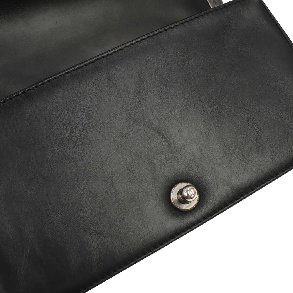 Boy Chanel Black Lambskin Medium 2way Shoulder Handbag