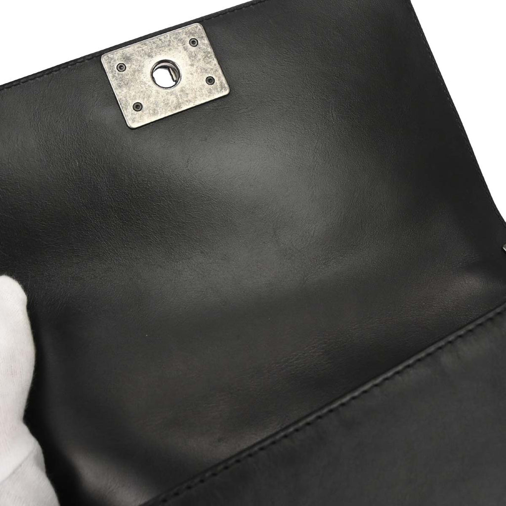 Boy Chanel Black Lambskin Medium 2way Shoulder Handbag