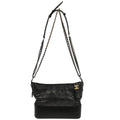 Chanel 2018 Black Lambskin Calfskin Large Gabrielle Shoulder Bag