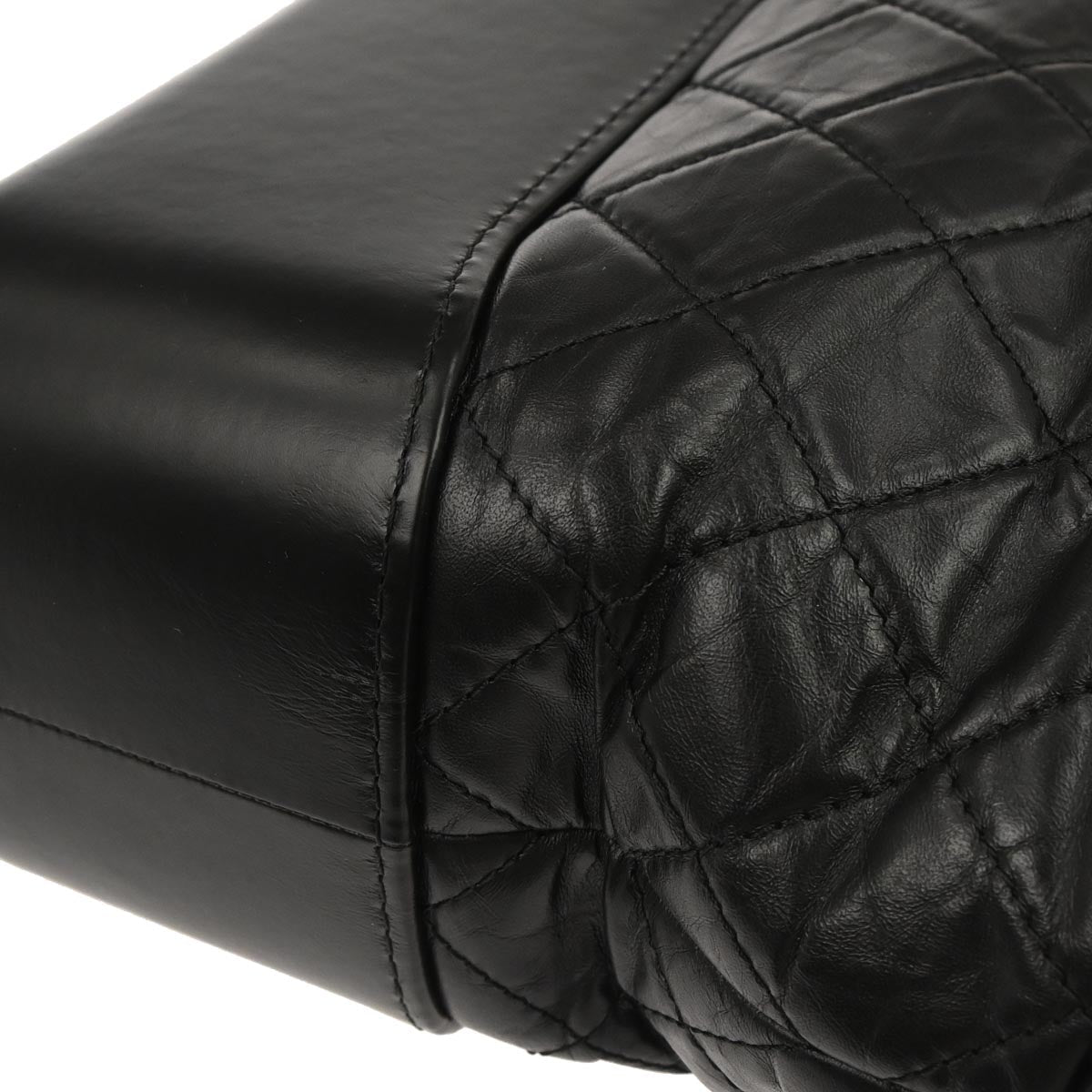 Chanel 2018 Black Lambskin Calfskin Large Gabrielle Shoulder Bag
