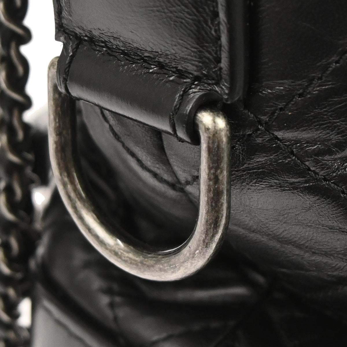 Chanel 2018 Black Lambskin Calfskin Large Gabrielle Shoulder Bag