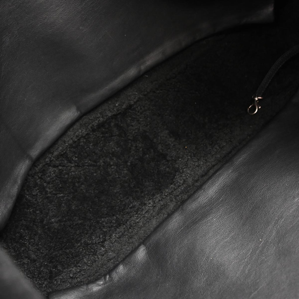 Chanel 2012-2013 Black Mouton Tote Handbag