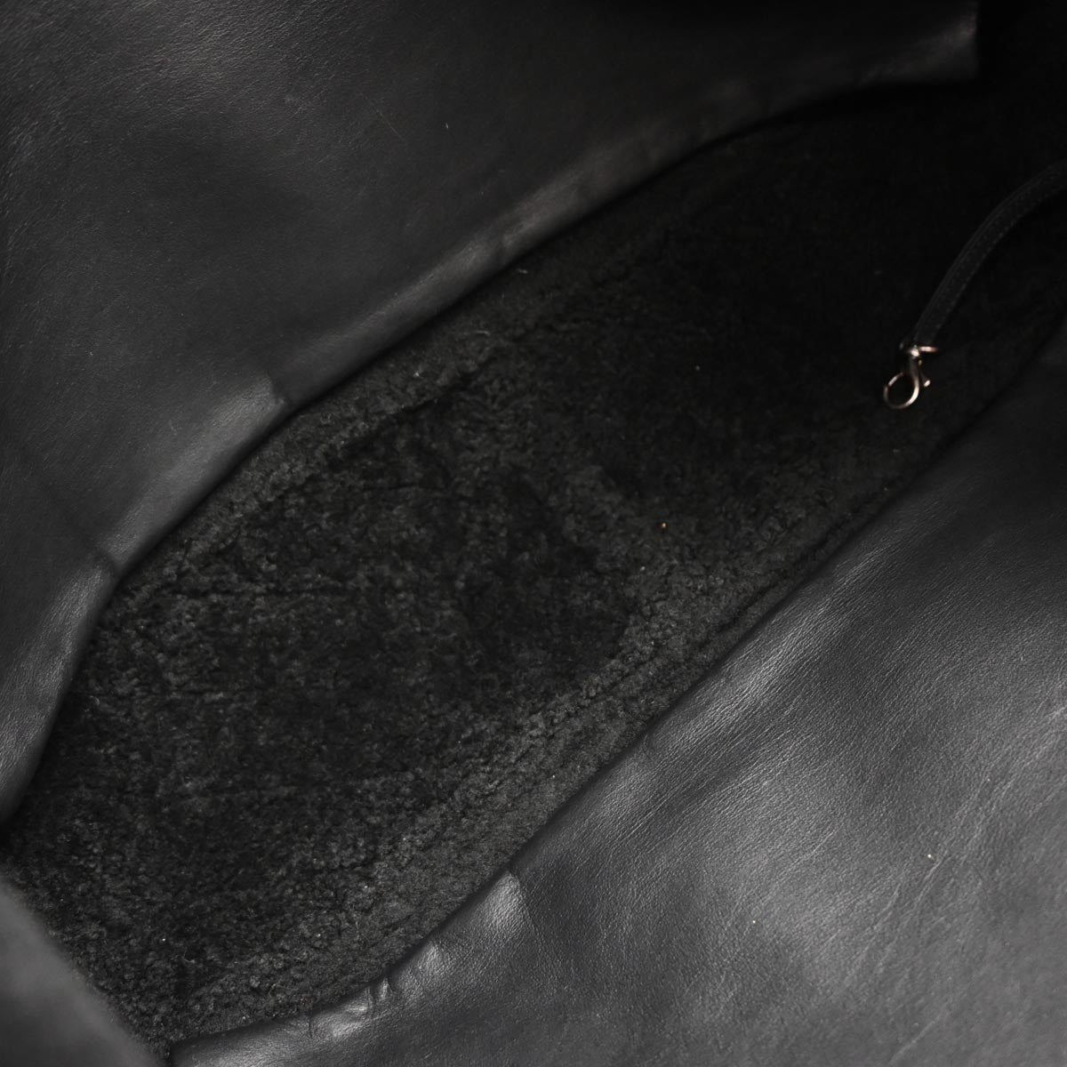 Chanel 2012-2013 Black Mouton Tote Handbag