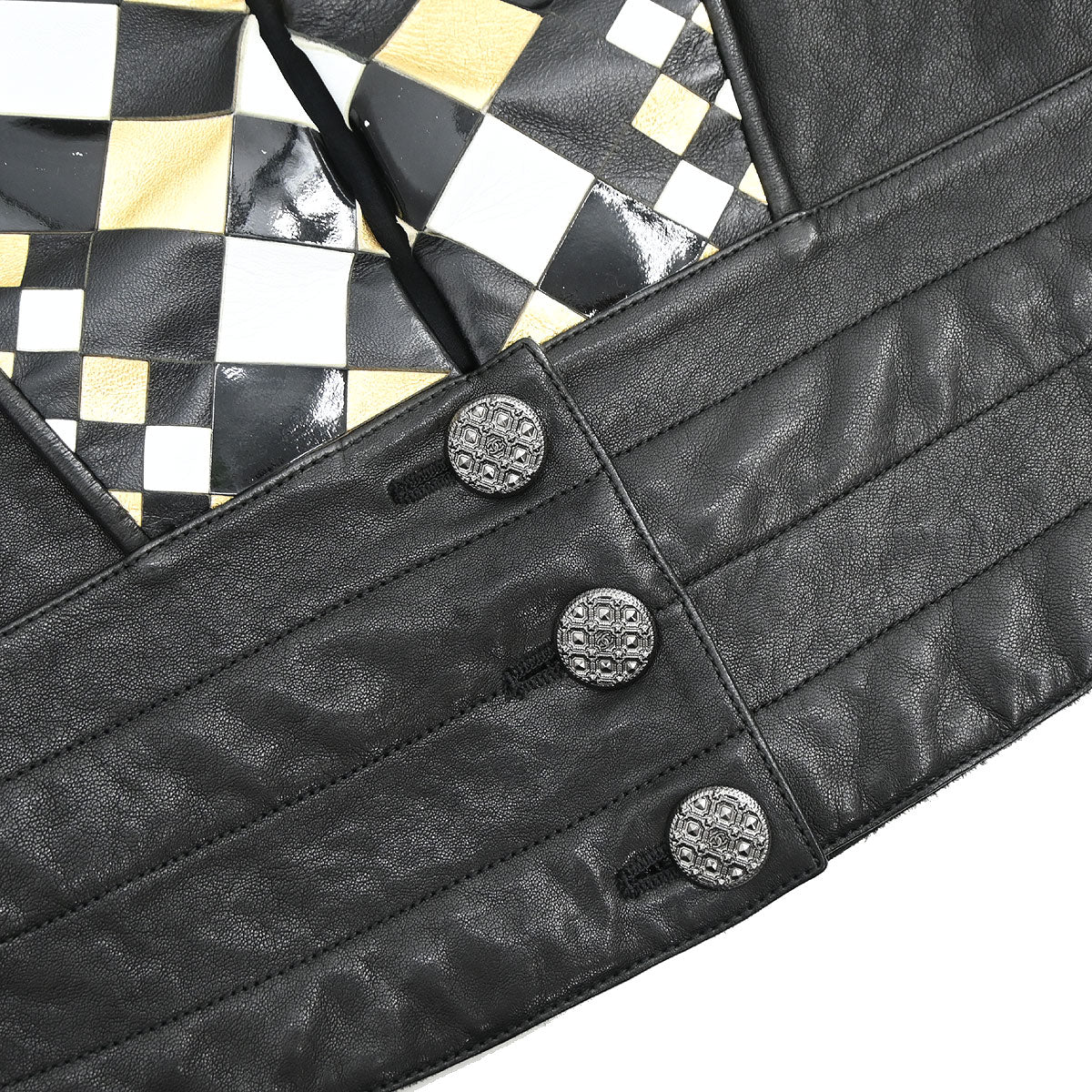 Chanel Single Breasted Jacket Black #38