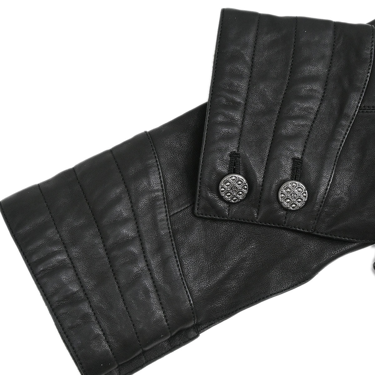 Chanel Single Breasted Jacket Black #38