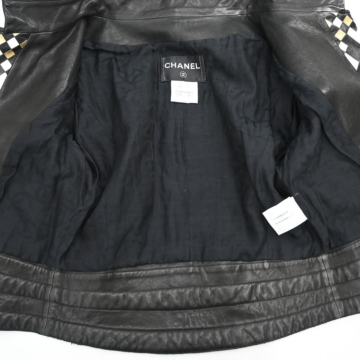 Chanel Single Breasted Jacket Black #38