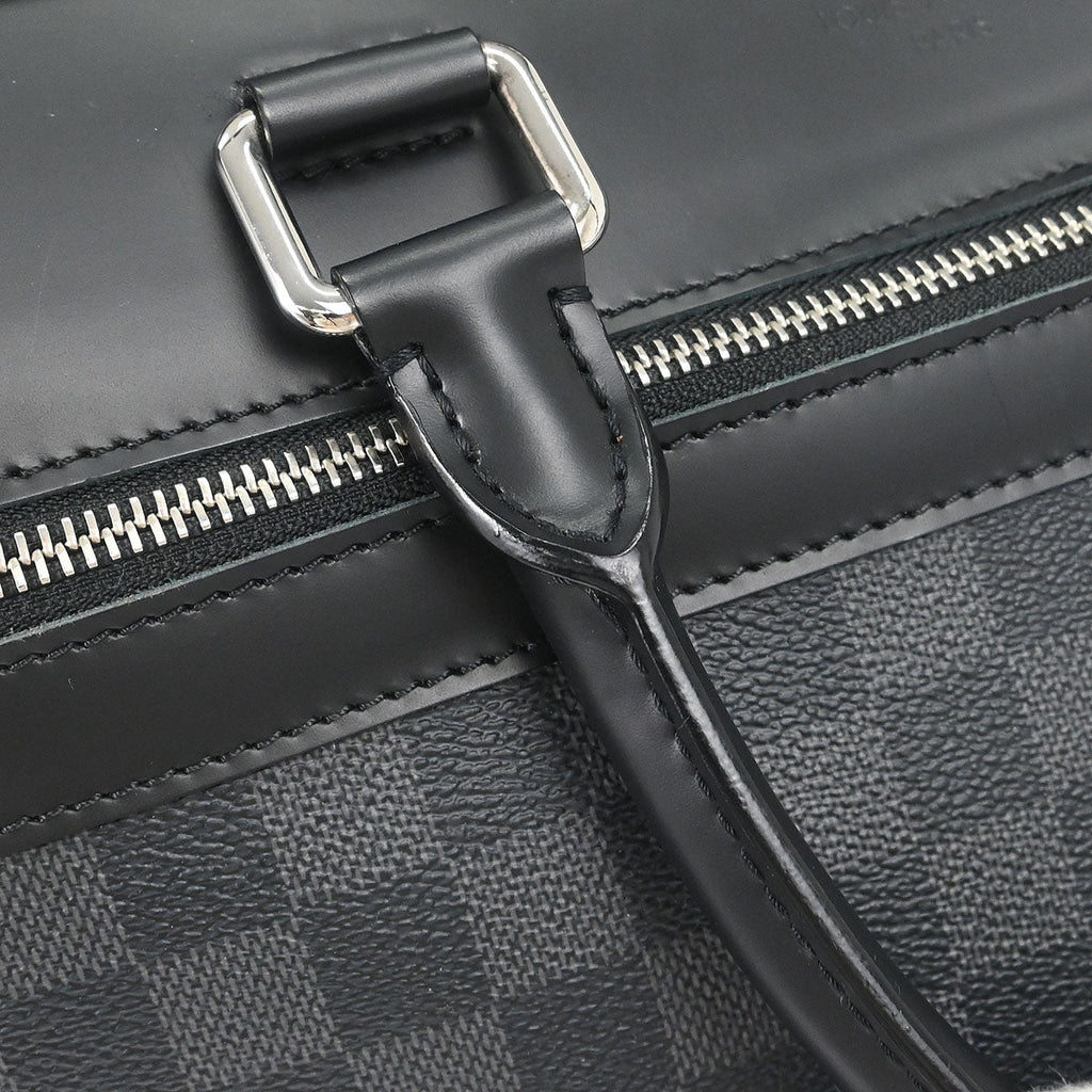 Louis Vuitton 2018 Damier Graphite Overnight Business Handbag N41004