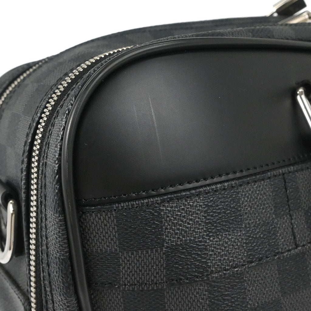 Louis Vuitton 2018 Damier Graphite Overnight Business Handbag N41004