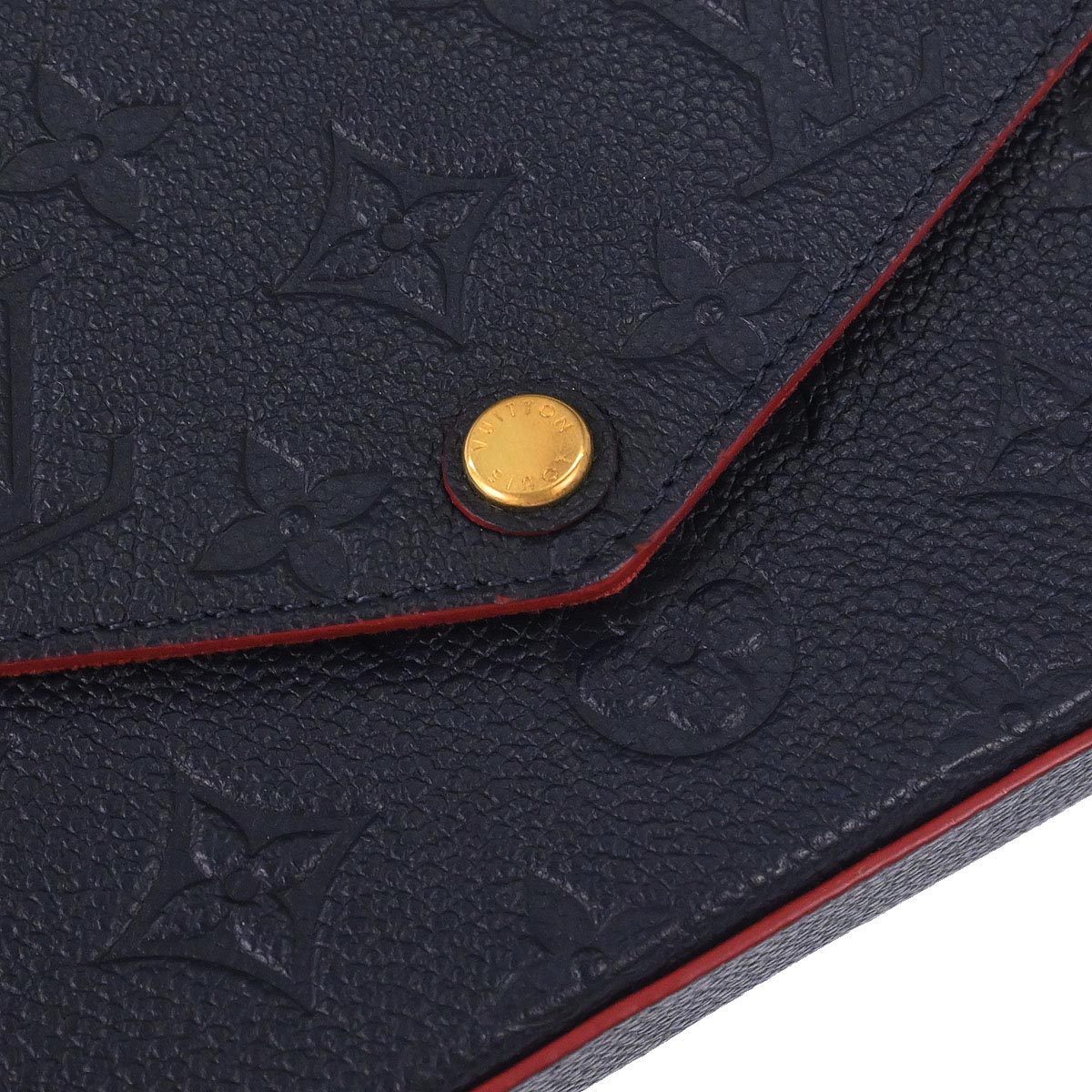 Louis Vuitton Navy Monogram Pochette Felicie Shoulder Bag M64099