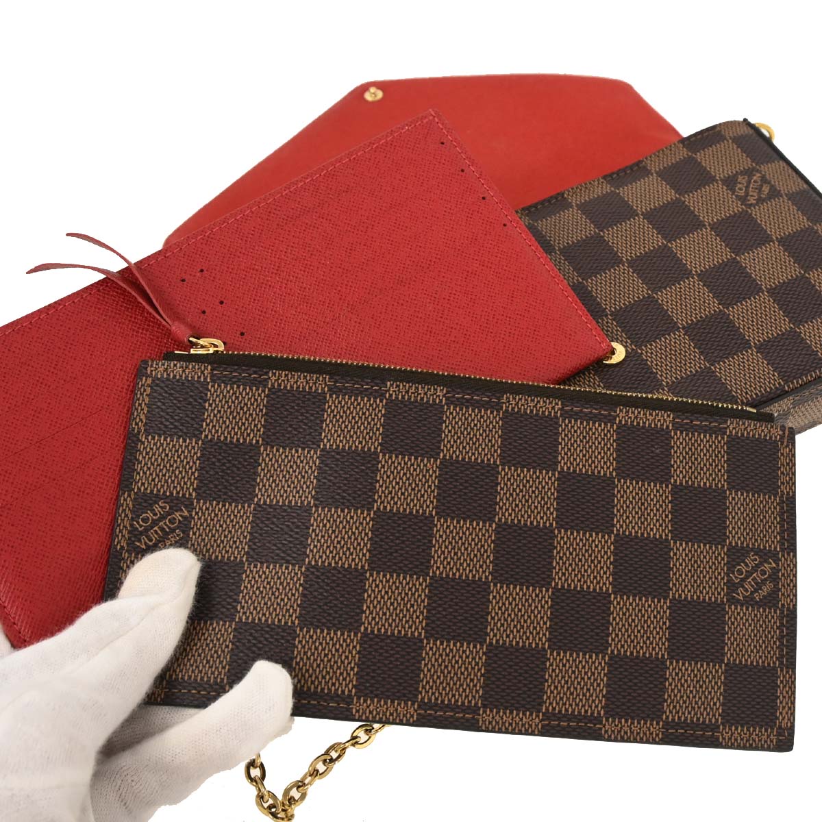 Louis Vuitton 2019 Damier Pochette Felicie Shoulder Bag N40492