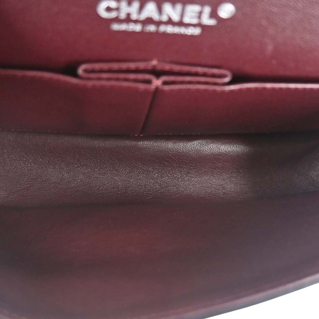 Chanel 2014 Black Lambskin Medium Classic Double Flap Shoulder Bag