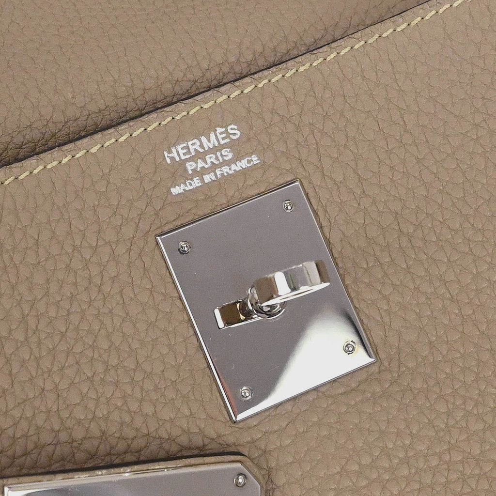 Hermes Argile Togo Kelly 32 Retourne 2way Shoulder Handbag