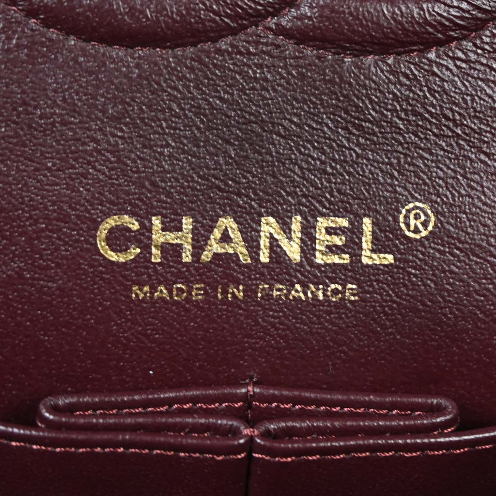 Chanel 2012 Black Lambskin Medium Classic Double Flap Shoulder Bag