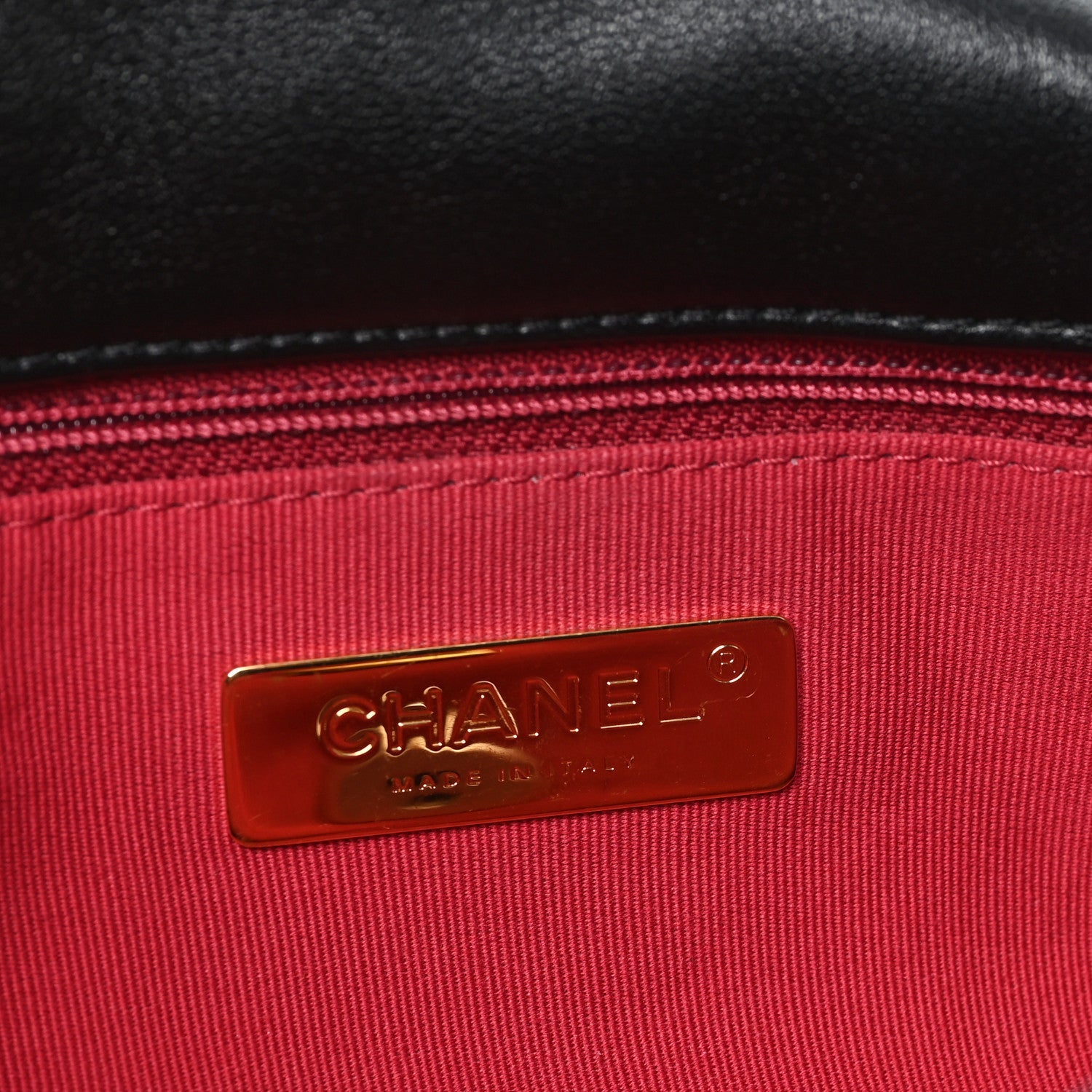 Chanel Lambskin Quilted Medium Chanel 19 Flap Black
