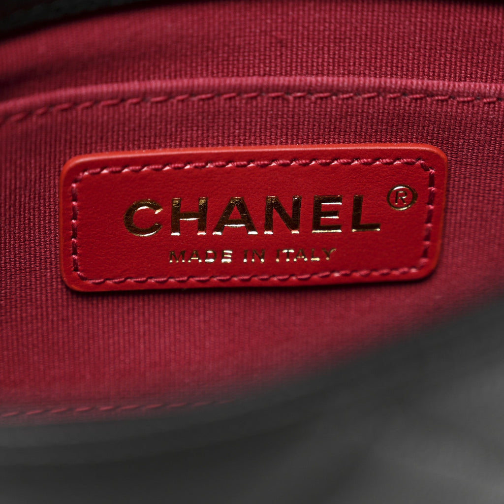 Chanel Caviar Quilted Mini Twist Your Buttons Flap Black