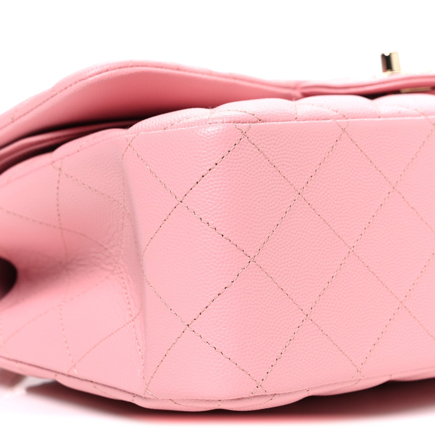 Chanel Caviar Quilted Jumbo Double Flap Pink