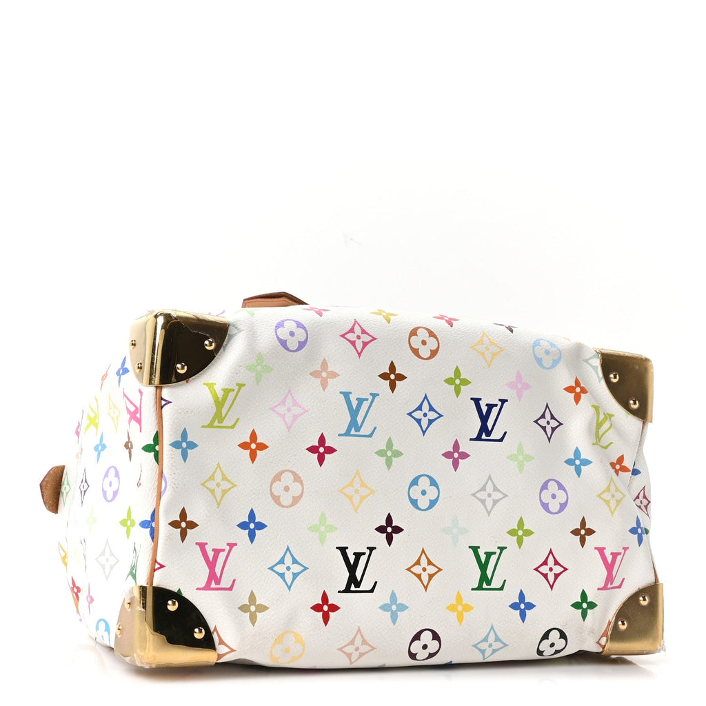 Louis Vuitton Monogram Multicolor Speedy 30 White
