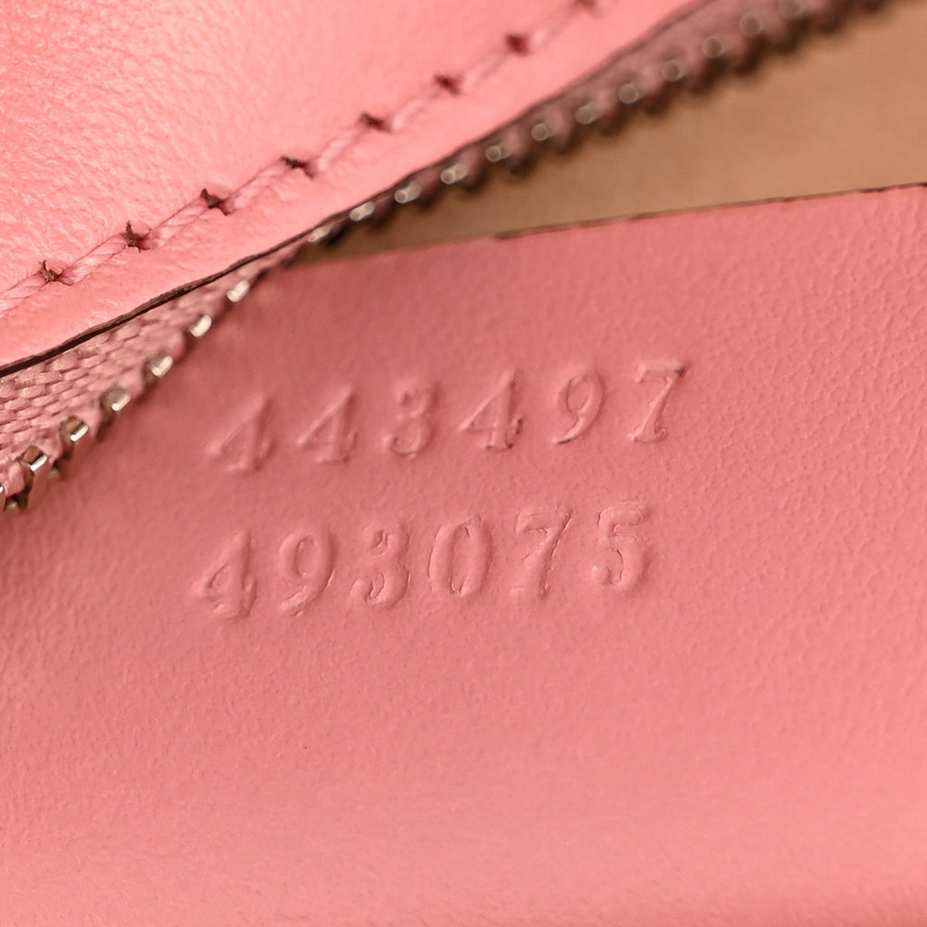 Gucci Calfskin Matelasse Small GG Marmont Shoulder Bag Wild Rose