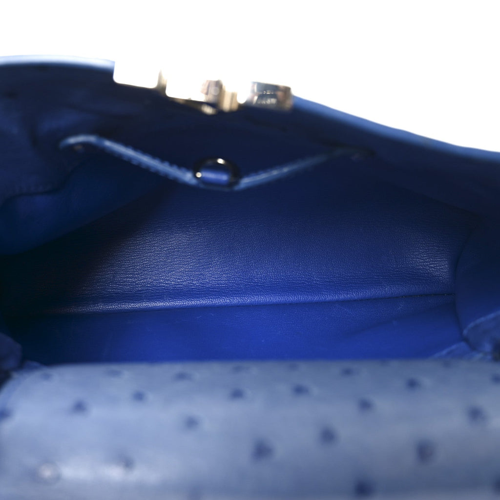Louis Vuitton Ostrich Capucines MM Saphir