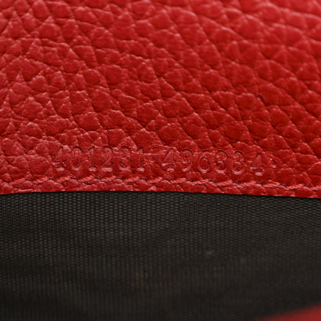 Gucci Calfskin Mini Dionysus Chain Wallet Hibiscus Red