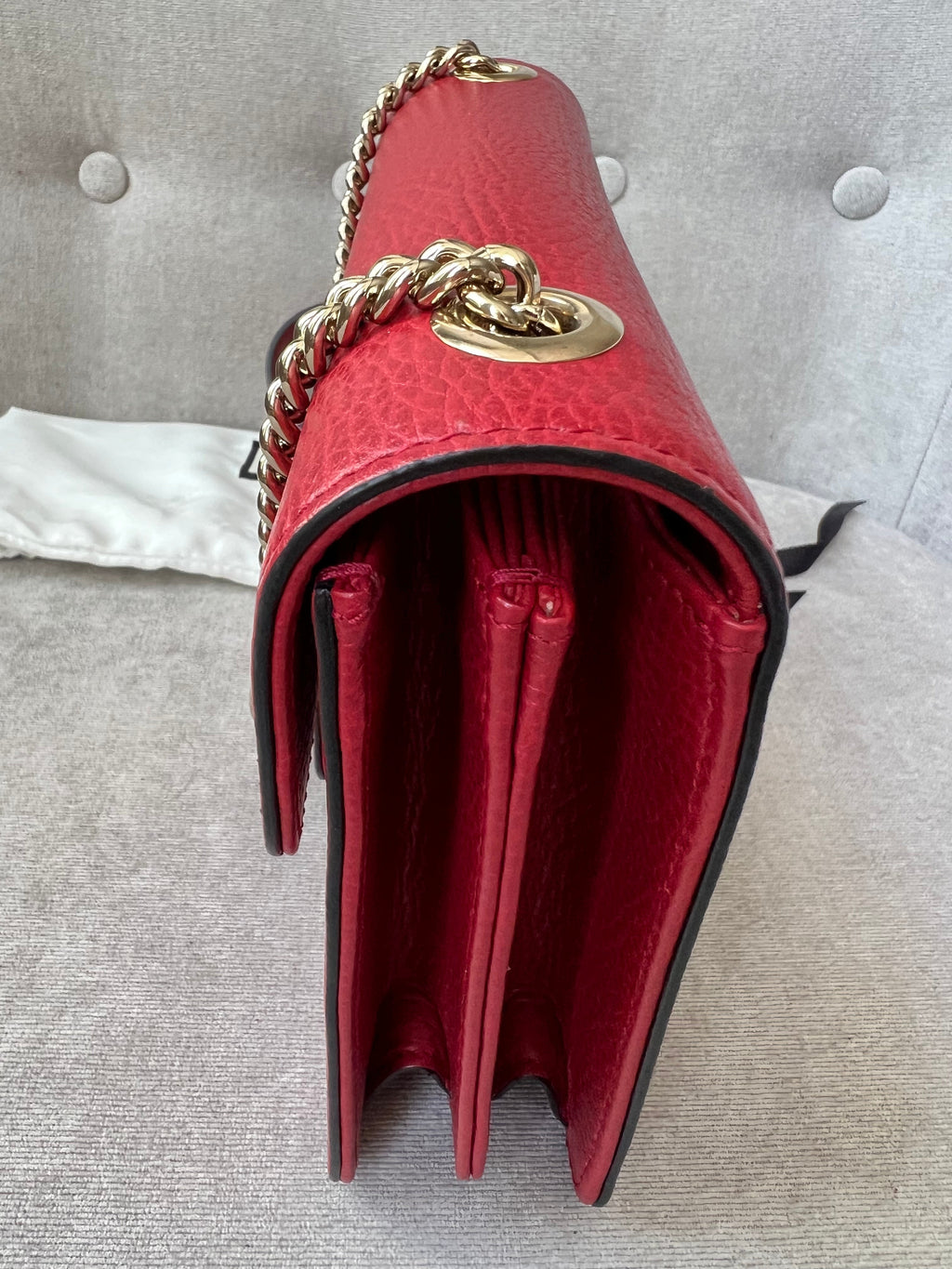 Gucci Interlocking GG Red Small Shoulder Bag