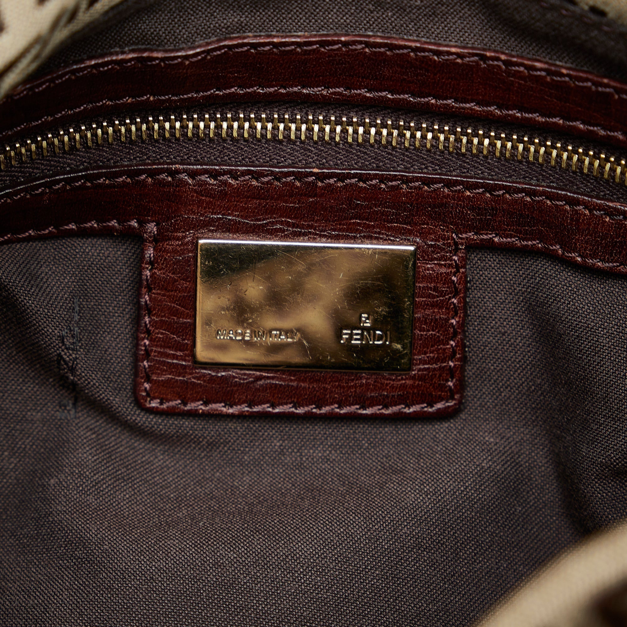 FENDI Zucchino Mamma Forever Brown