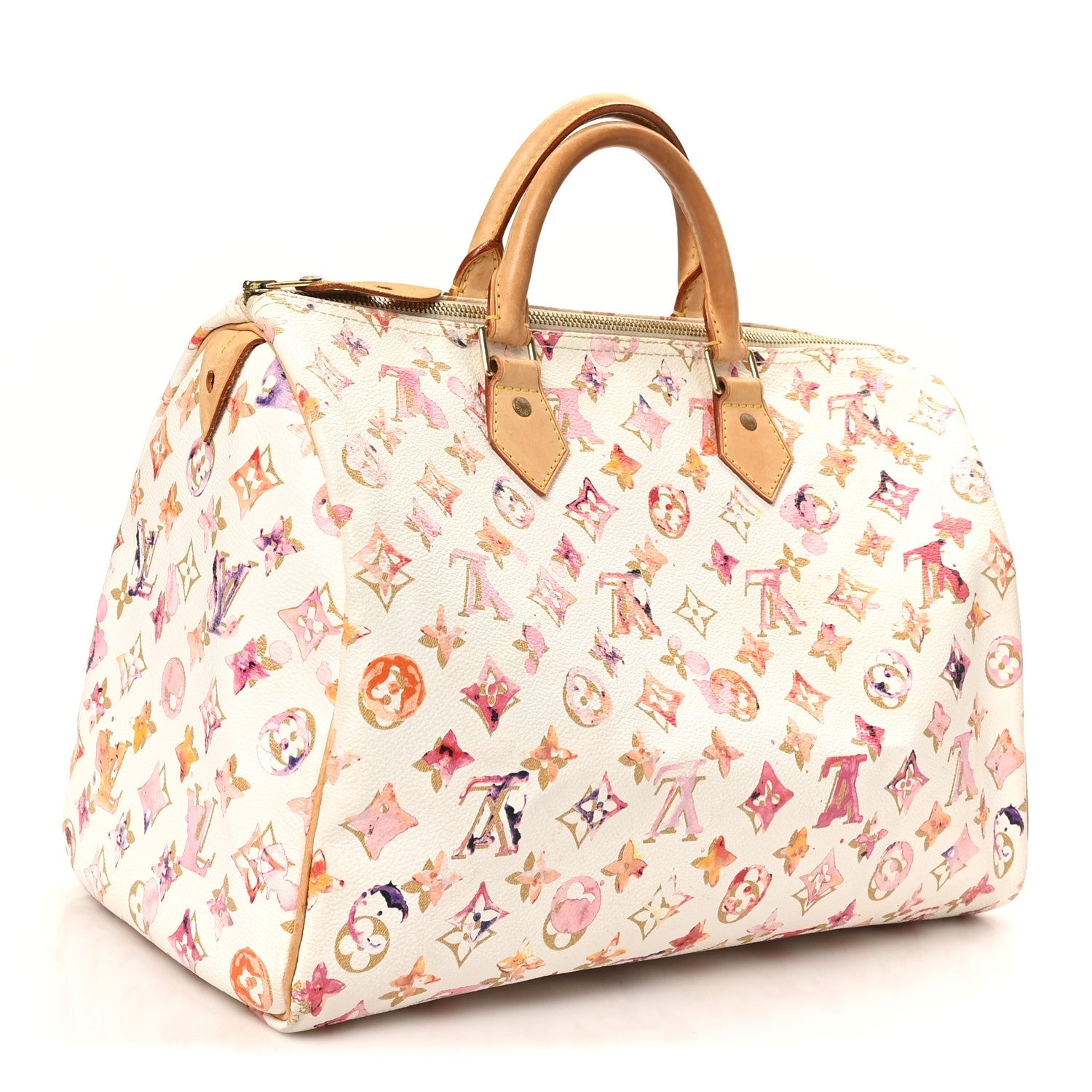 Louis Vuitton Watercolor Aquarelle Speedy 35 White