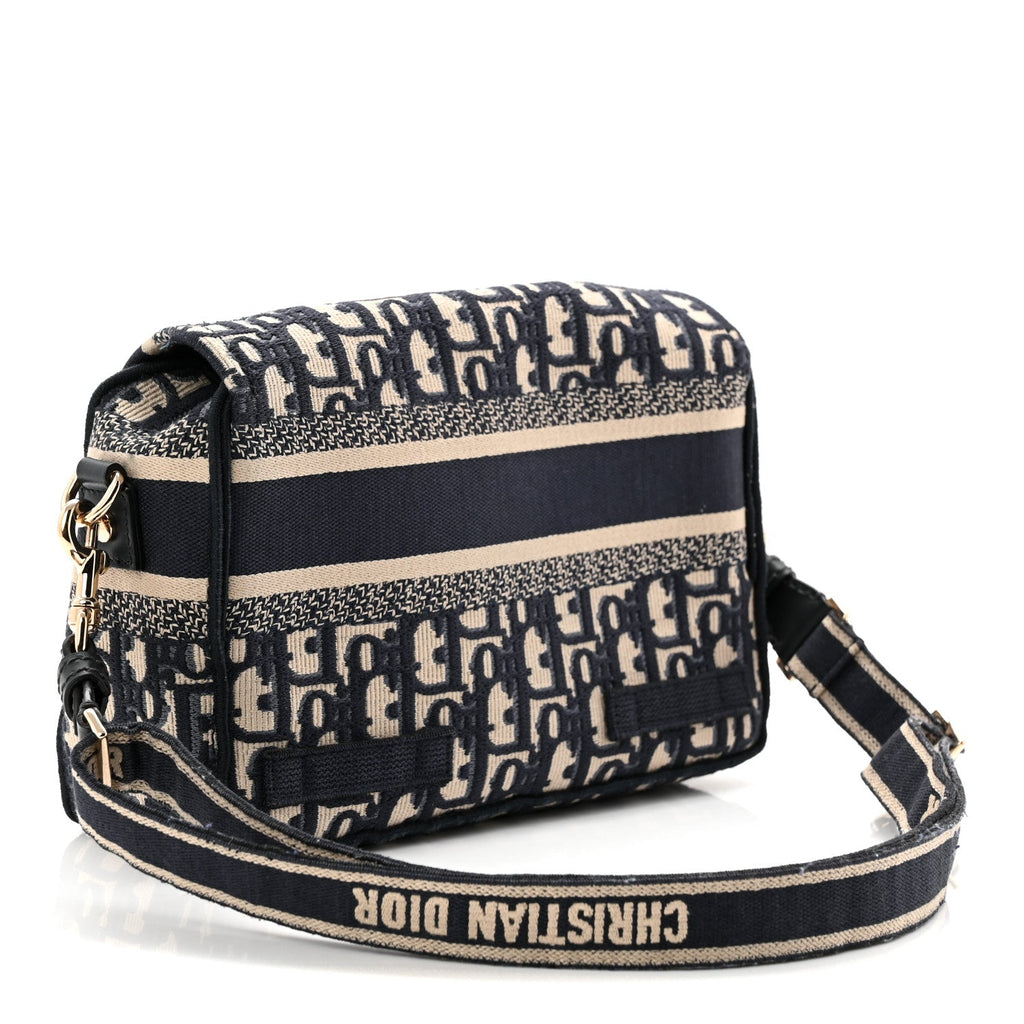 Christian Dior Oblique Small Diorcamp Bag Blue