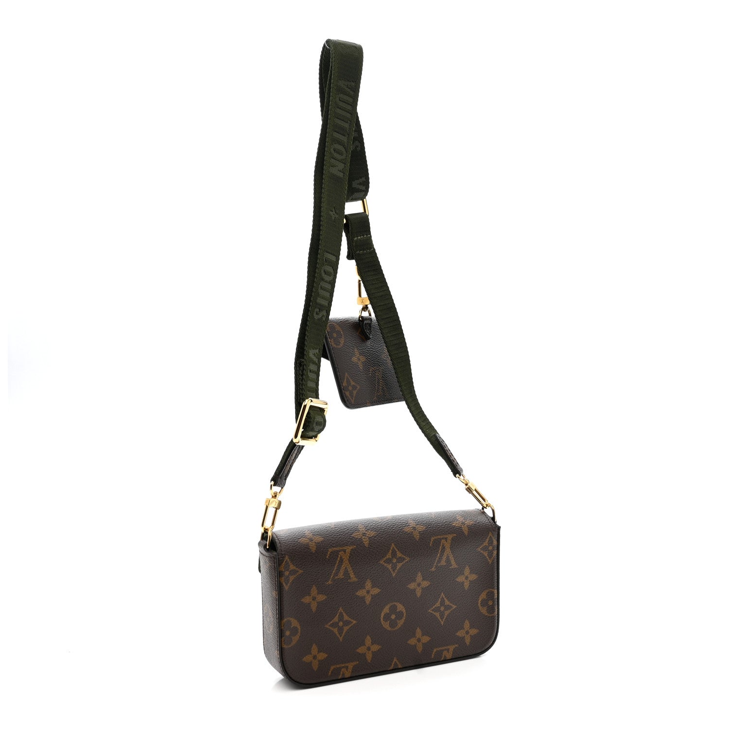 Louis Vuitton Monogram Felicie Strap & Go Kaki