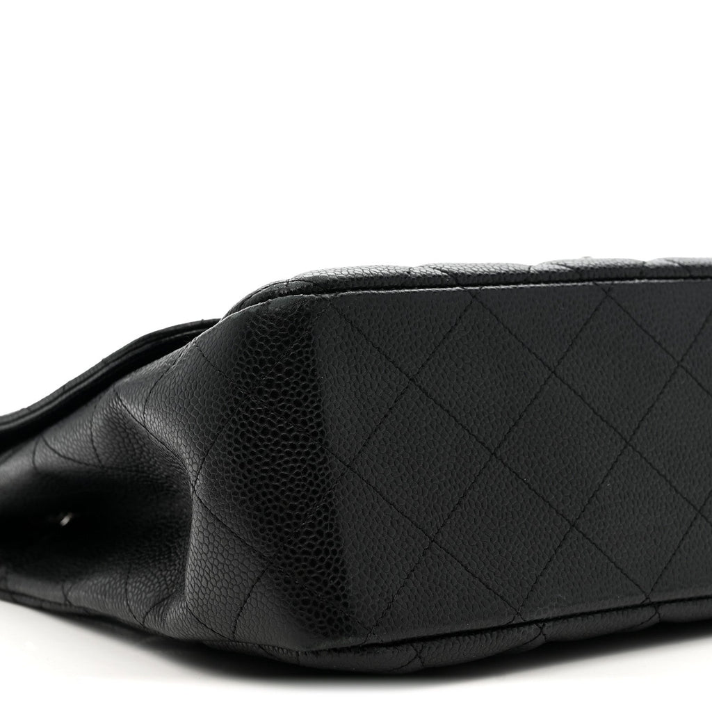 Chanel Caviar Quilted Jumbo Single Flap Black