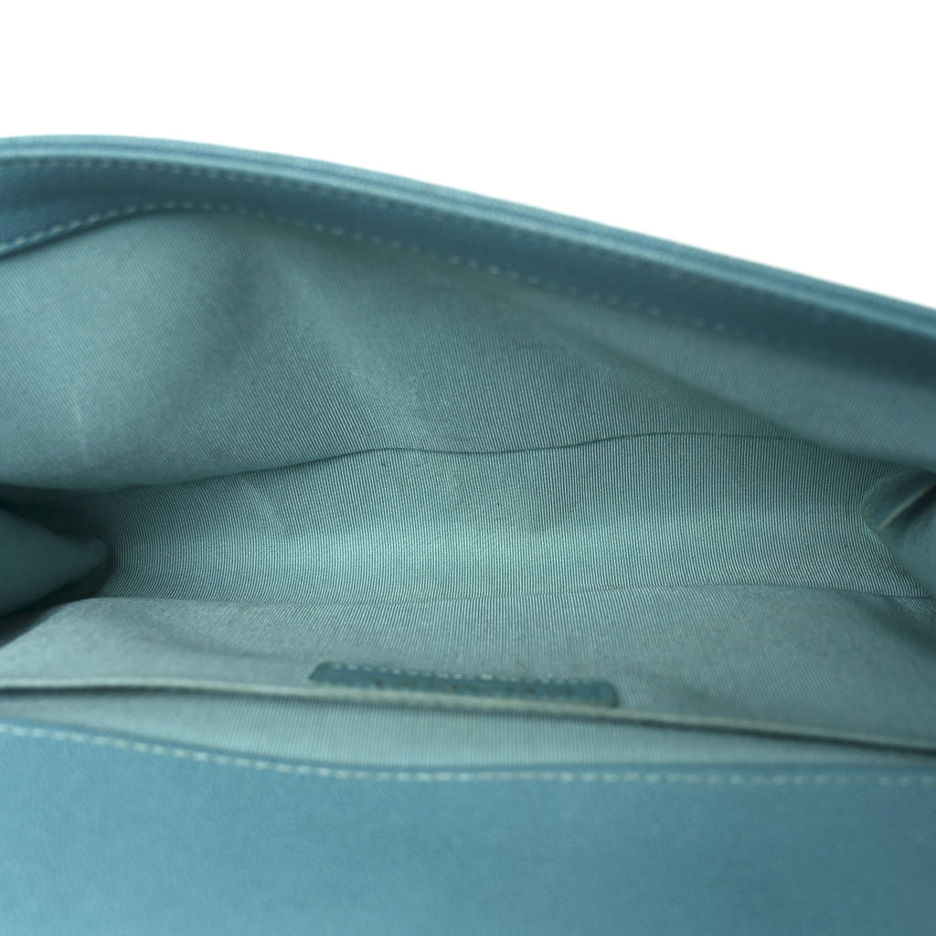 Chanel Caviar Quilted Medium Boy Flap Turquoise