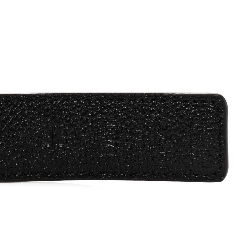 Louis Vuitton Calfskin Monogram 25mm LV Iconic Reversible Belt Black 95 38 Black