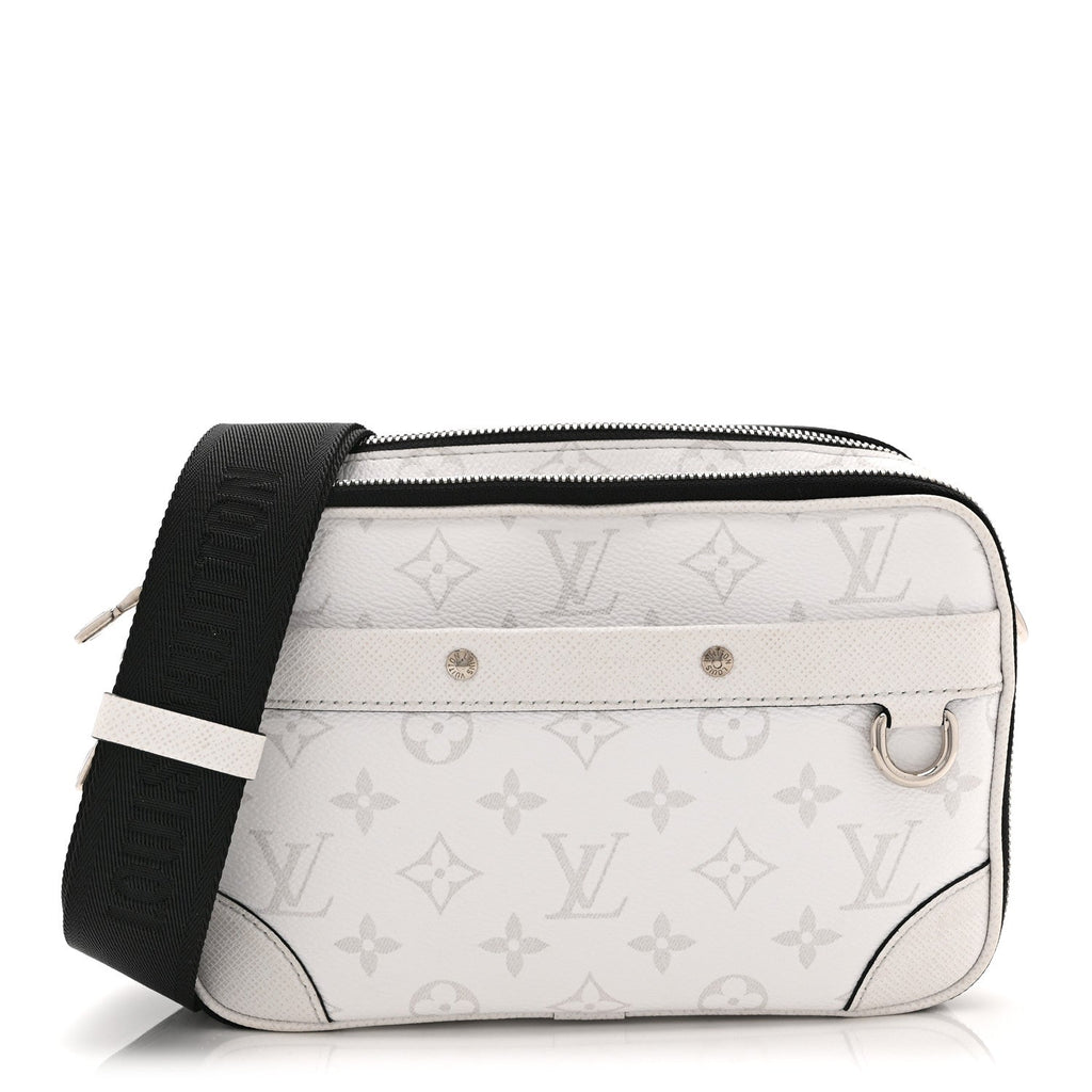 Louis Vuitton Taiga Monogram Alpha Messenger Optic White