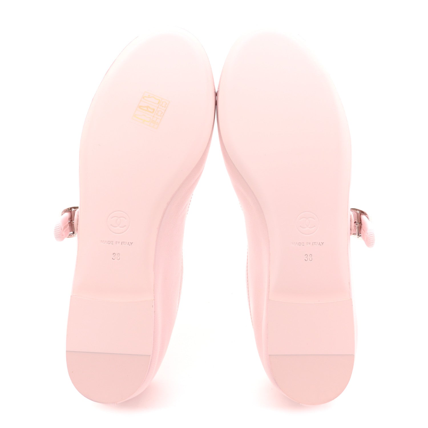 Lambskin Mary Jane Flats 38 Light Pink