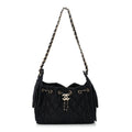 Chanel Denim Quilted Mini Chanel 25 Handbag Dark Blue