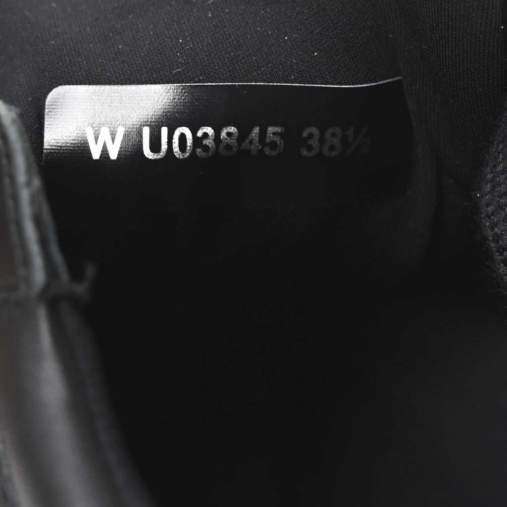 Lambskin Fabric CC Uniform Sneakers 38.5 Black