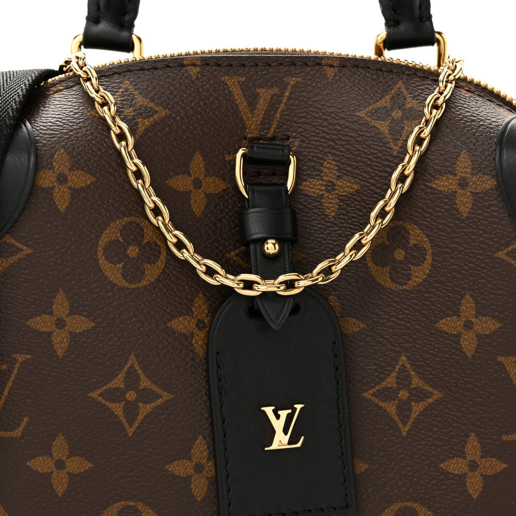 Louis Vuitton Monogram Petite Malle Souple Black